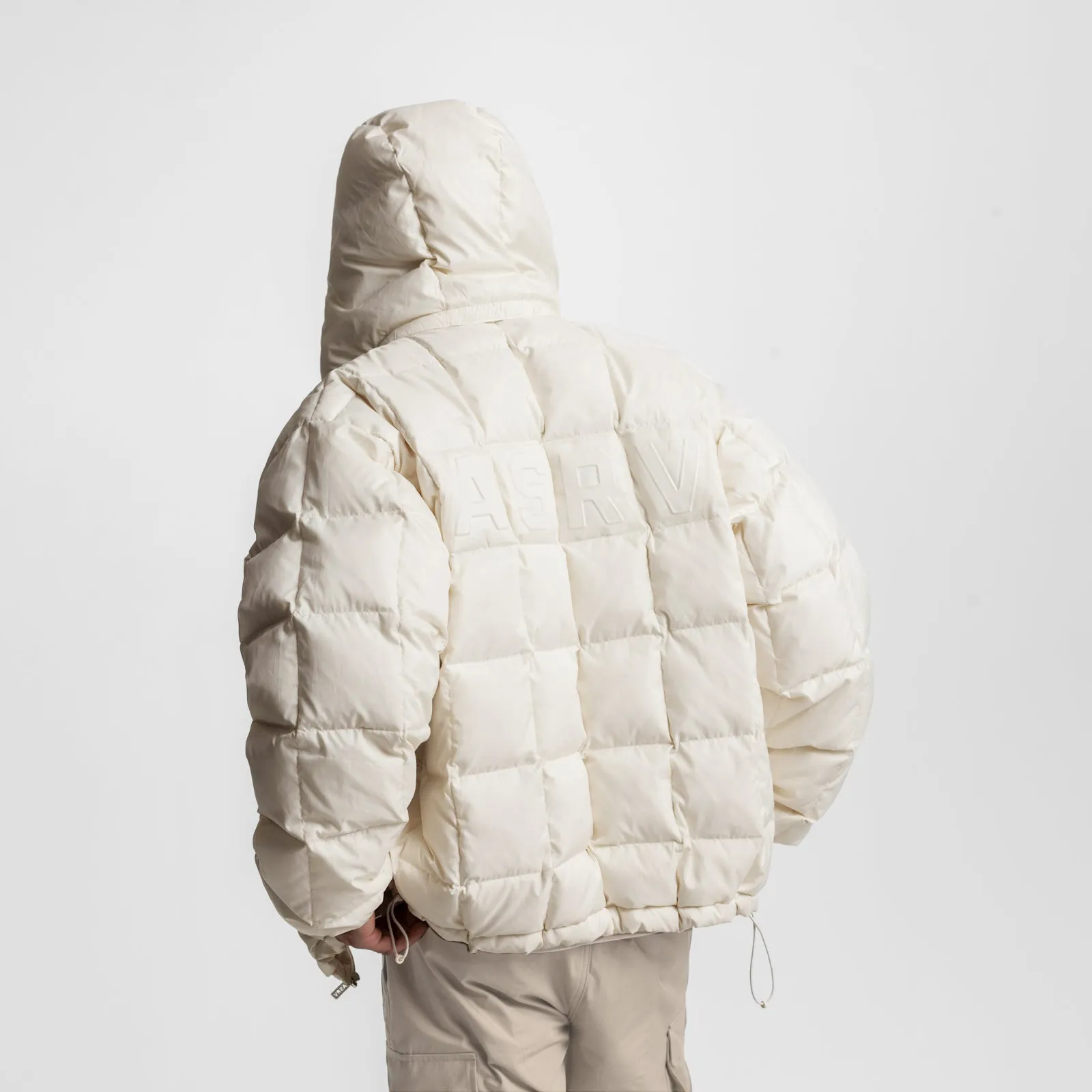 0551. Weather-Ready Down Puffer Jacket - Ivory Cream