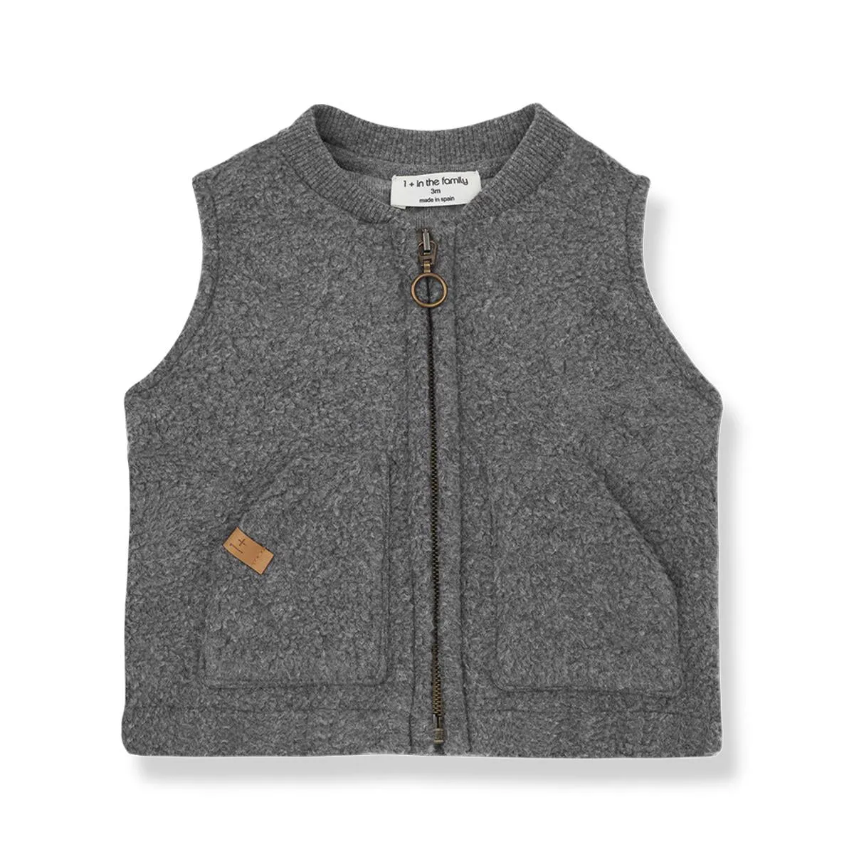 1  In The Family Grey Manel Zipper Vest