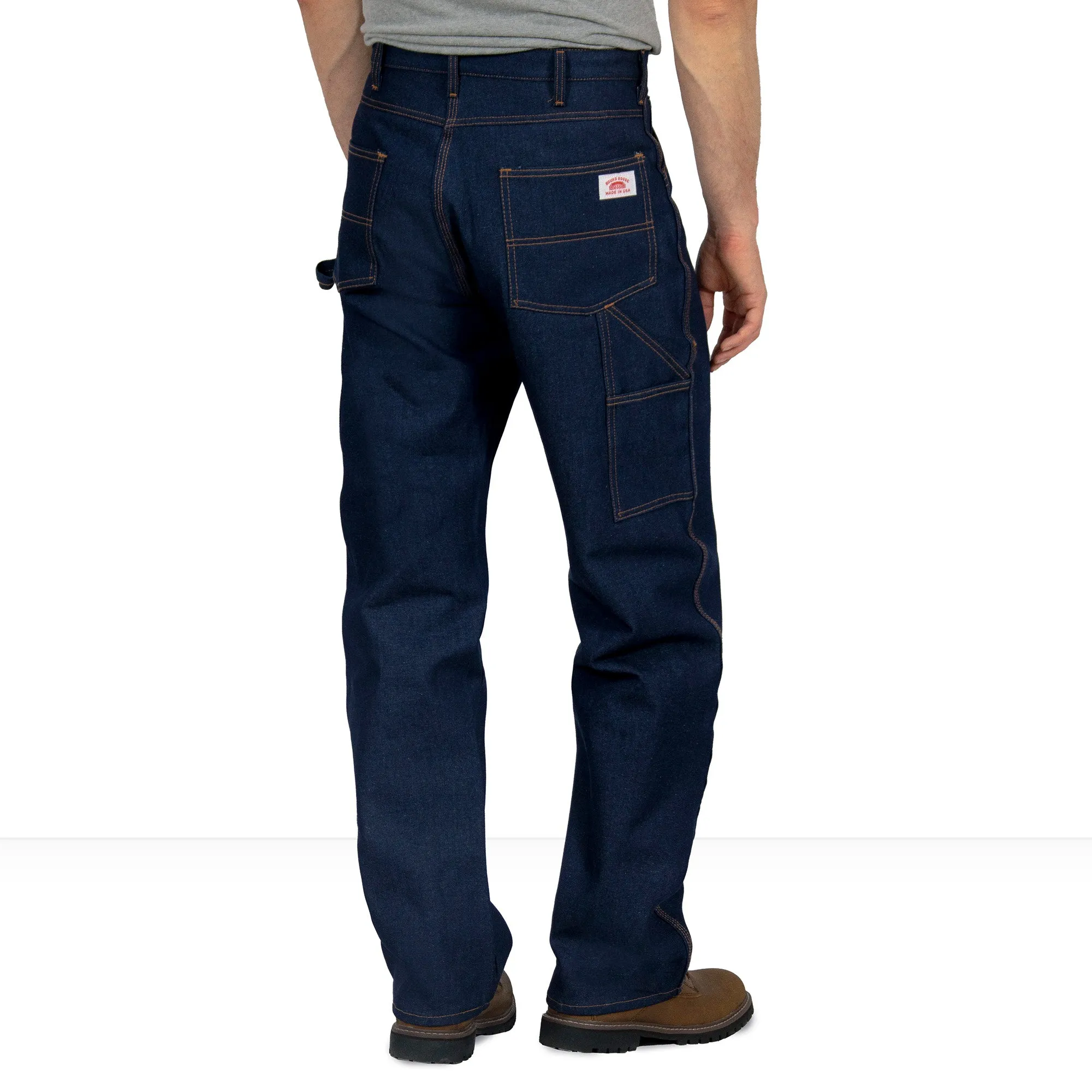 #101 Made in USA Classic Raw Unwashed Pure 5 Pocket Carpenter Dungaree Jean- Rigid