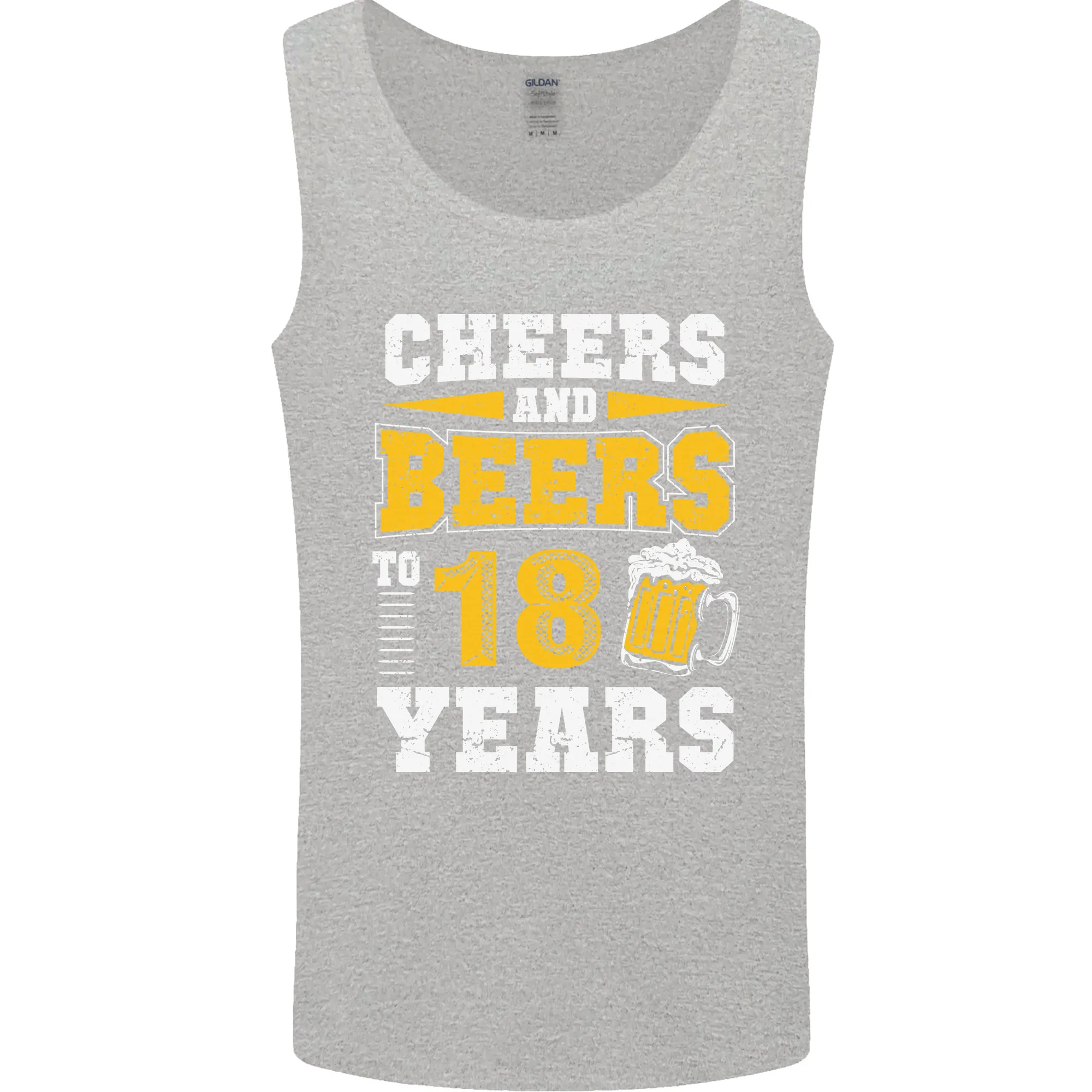 18th Birthday 18 Year Old Funny Alcohol Mens Vest Tank Top