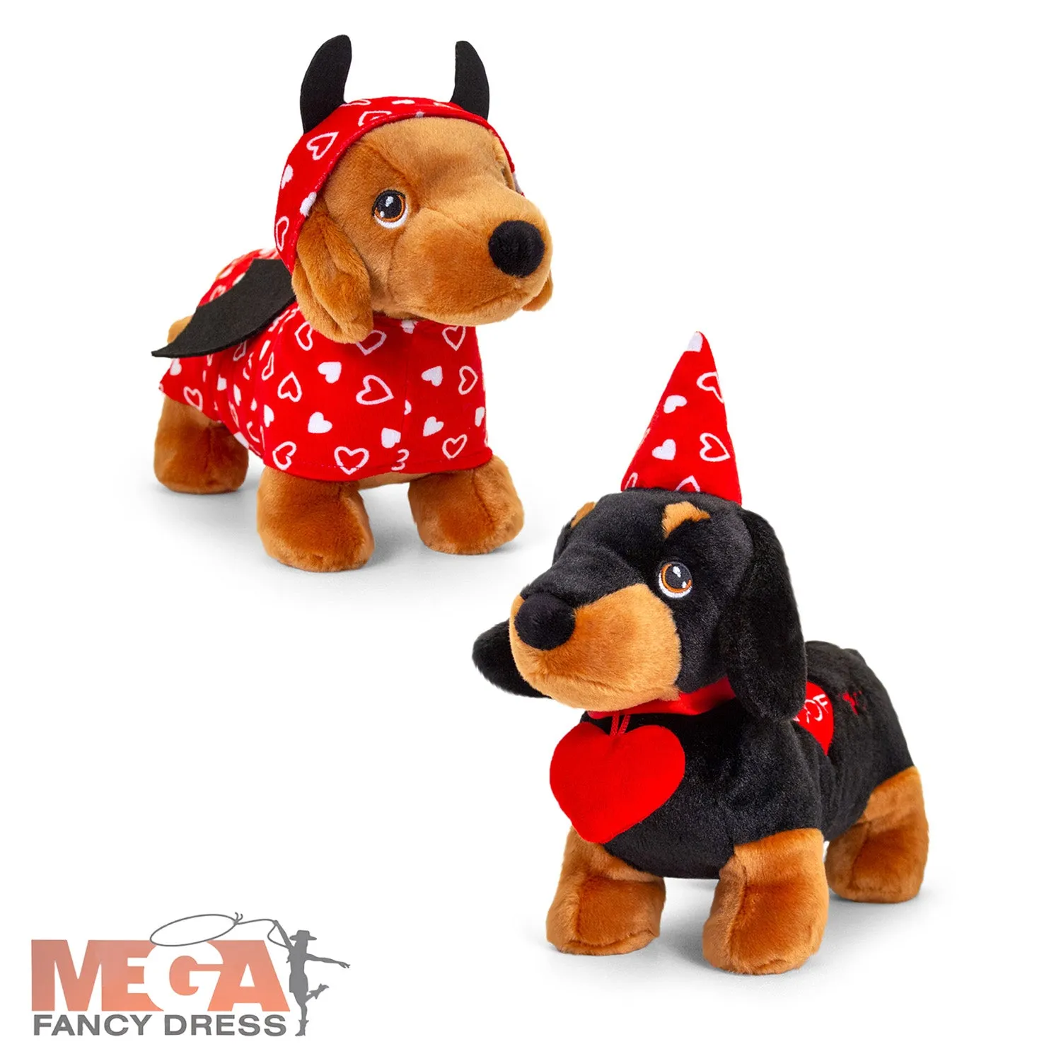 25cm Valentines Dachshund Plush