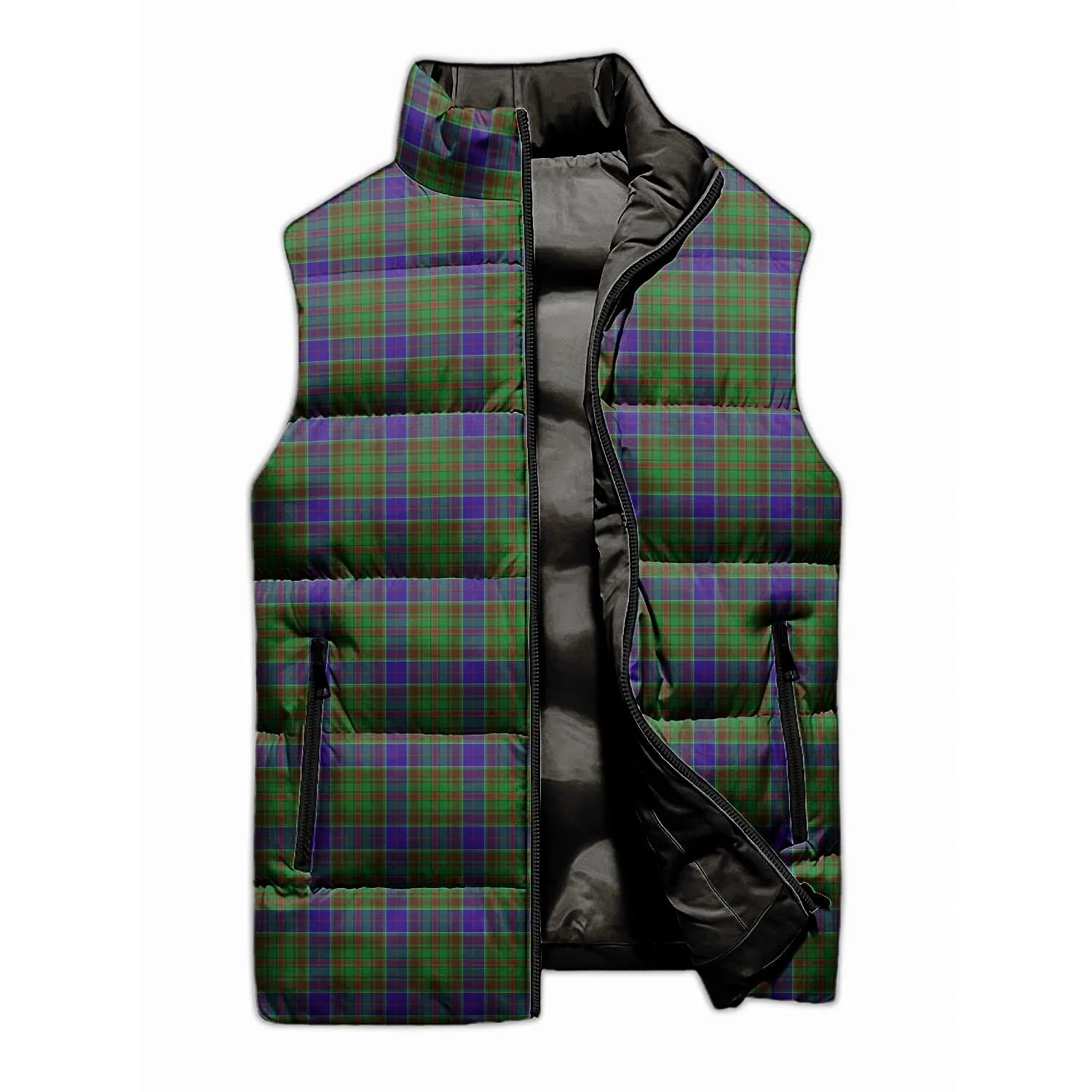 Adam Tartan Sleeveless Puffer Jacket