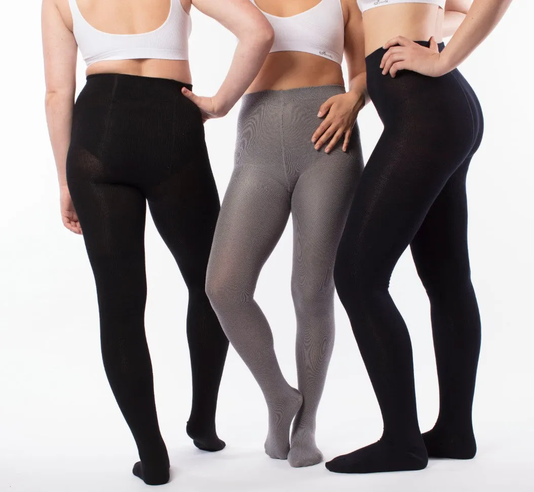 Adult Black Bamboo Tights