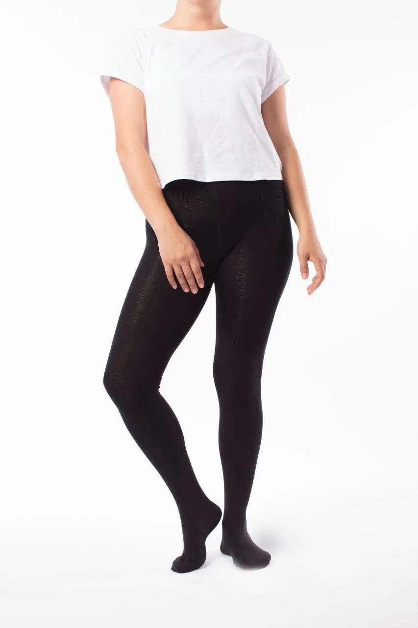 Adult Black Bamboo Tights