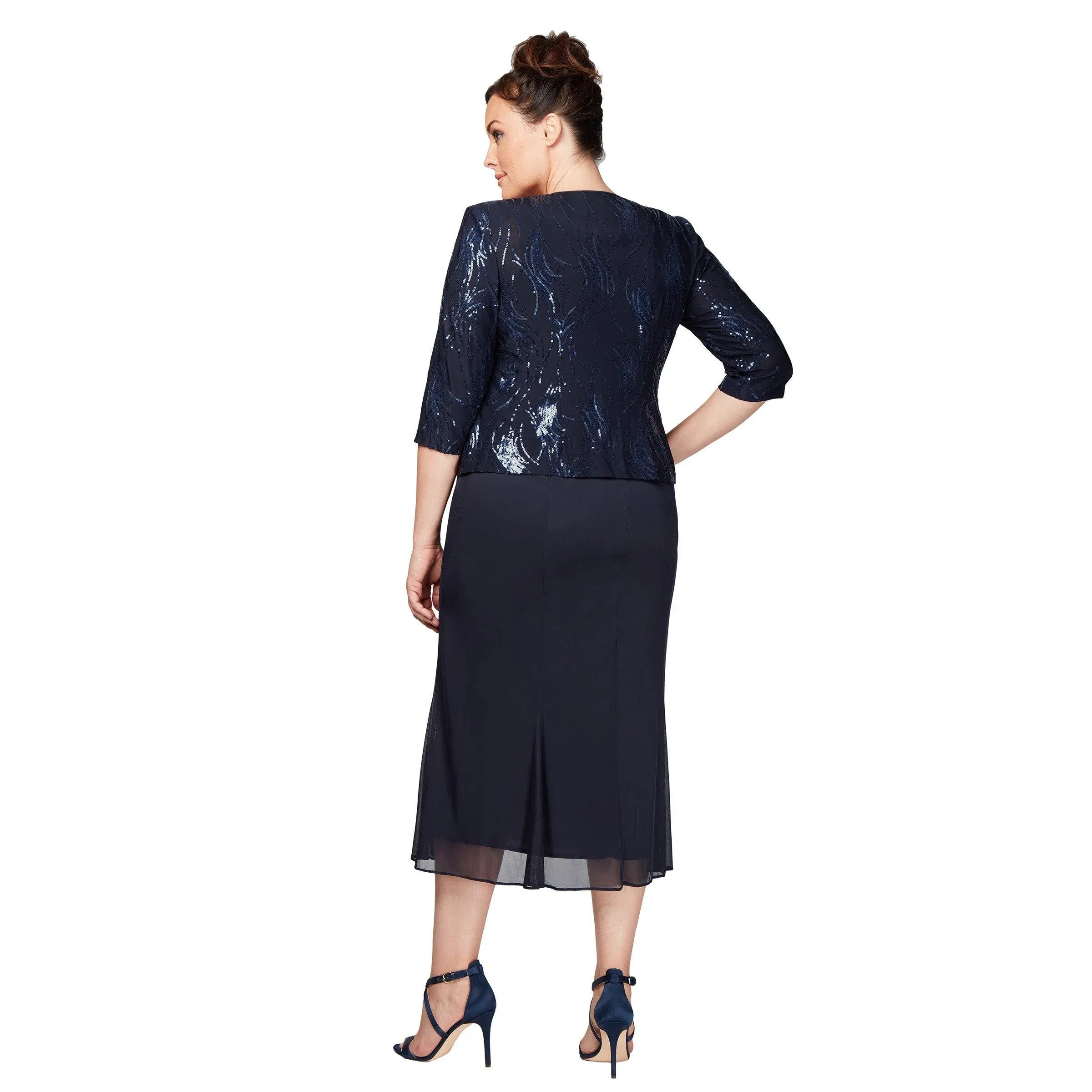 Alex Evenings AE496267 Short Plus Size Jacket Dress