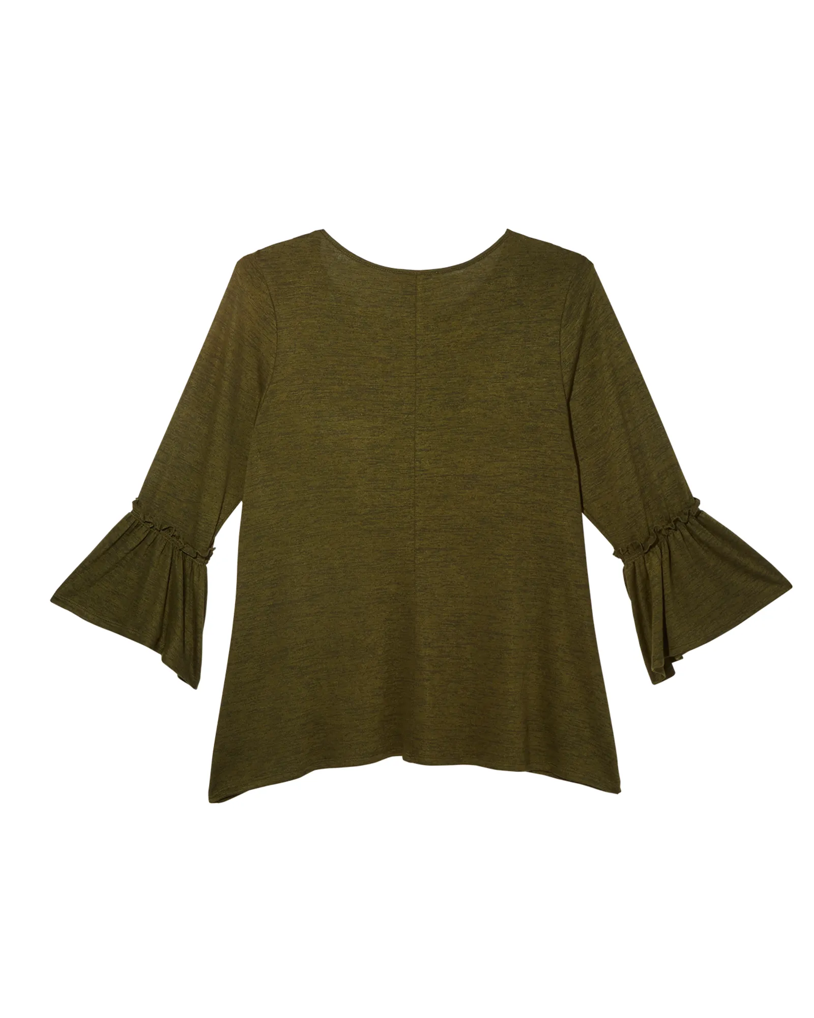 Anabel Bell Sleeve Tee | Olive Green