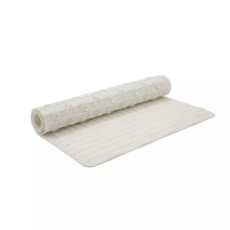 Anti Slip PVC Bathroom Mat-White (2425)