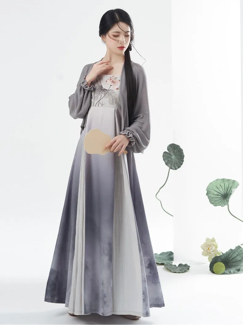 Ash Modern Hanfu Tang Style Chinese Dress