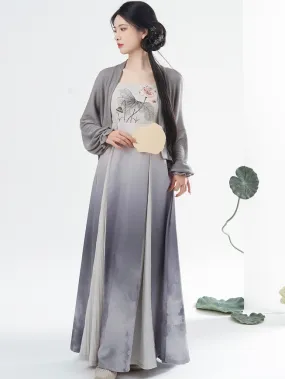 Ash Modern Hanfu Tang Style Chinese Dress