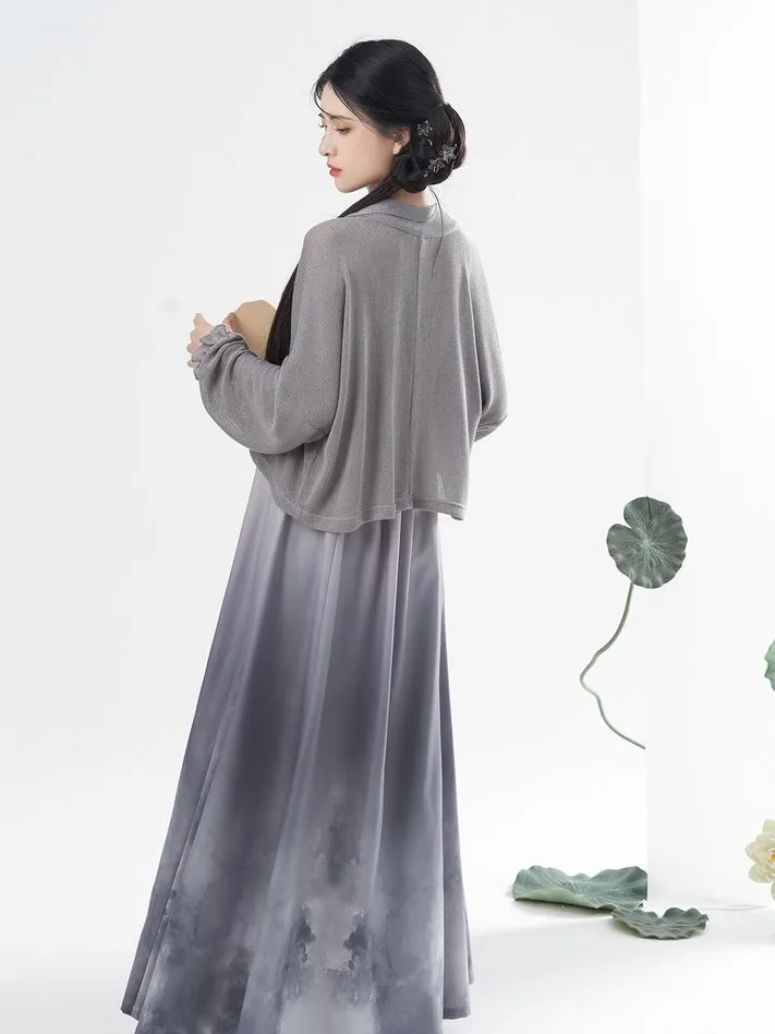 Ash Modern Hanfu Tang Style Chinese Dress