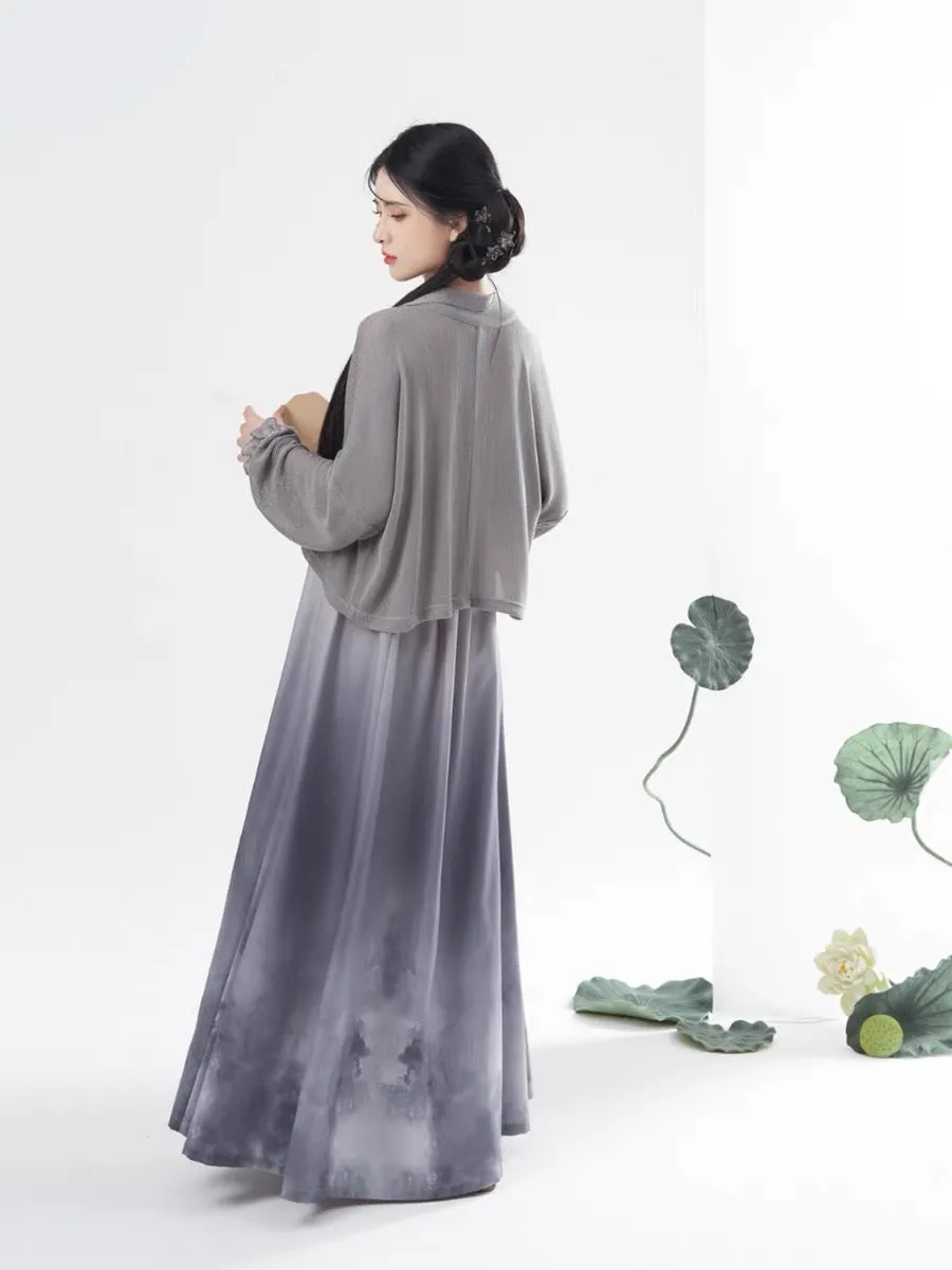 Ash Modern Hanfu Tang Style Chinese Dress