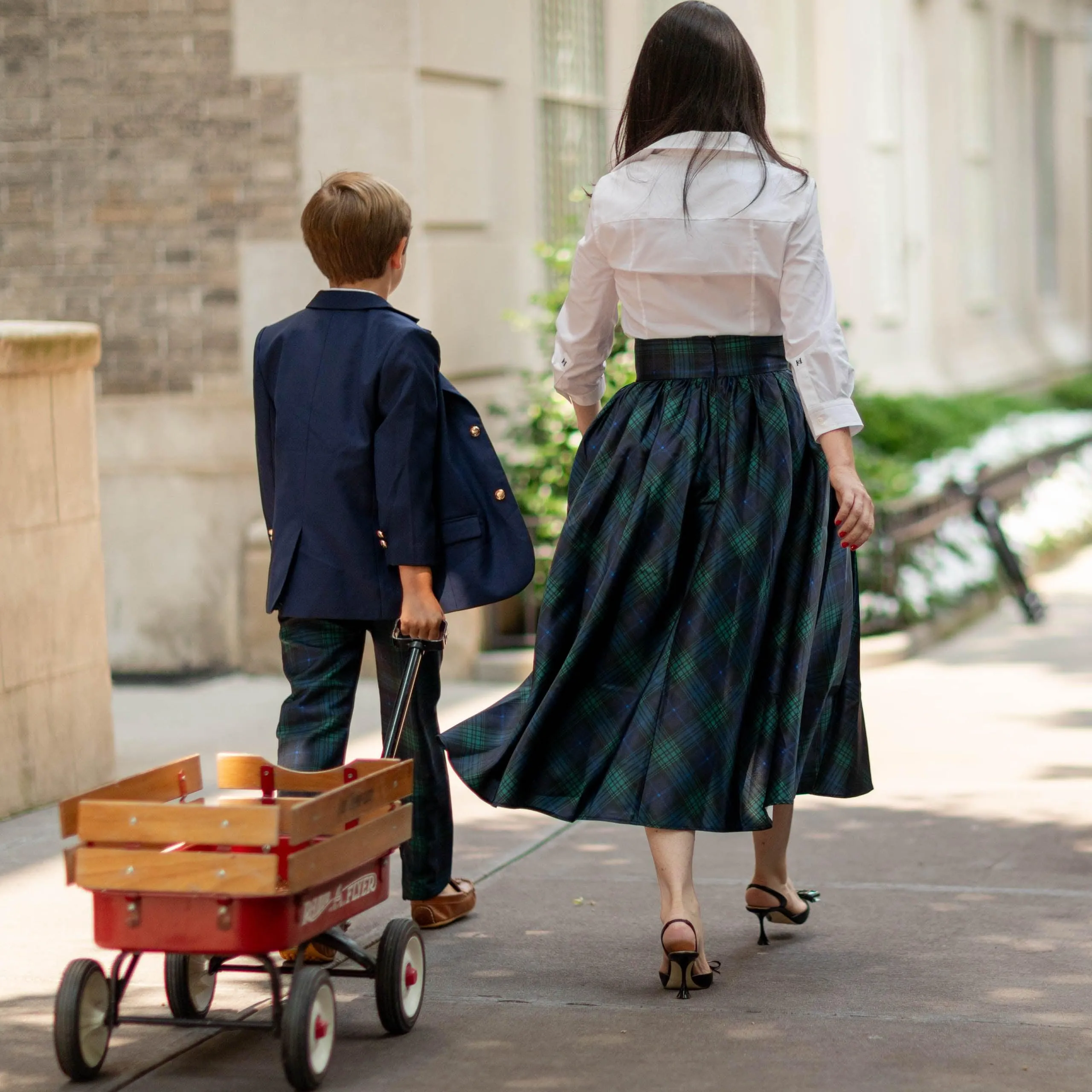 Audrey Skirt in Blackwatch Plaid