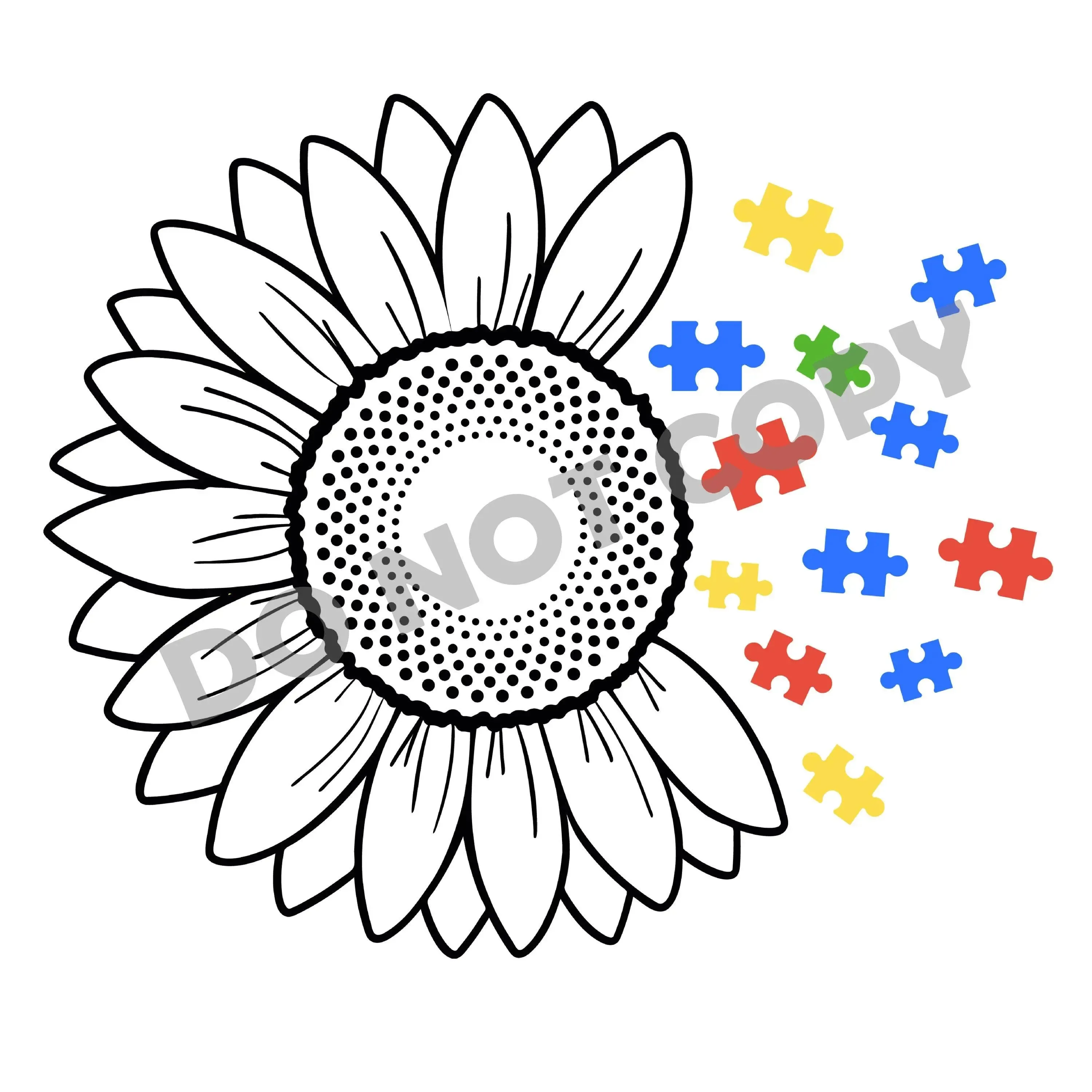 Autism Flower - DTF Transfer