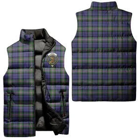 Baird Modern Tartan Sleeveless Puffer Jacket with Family Crest