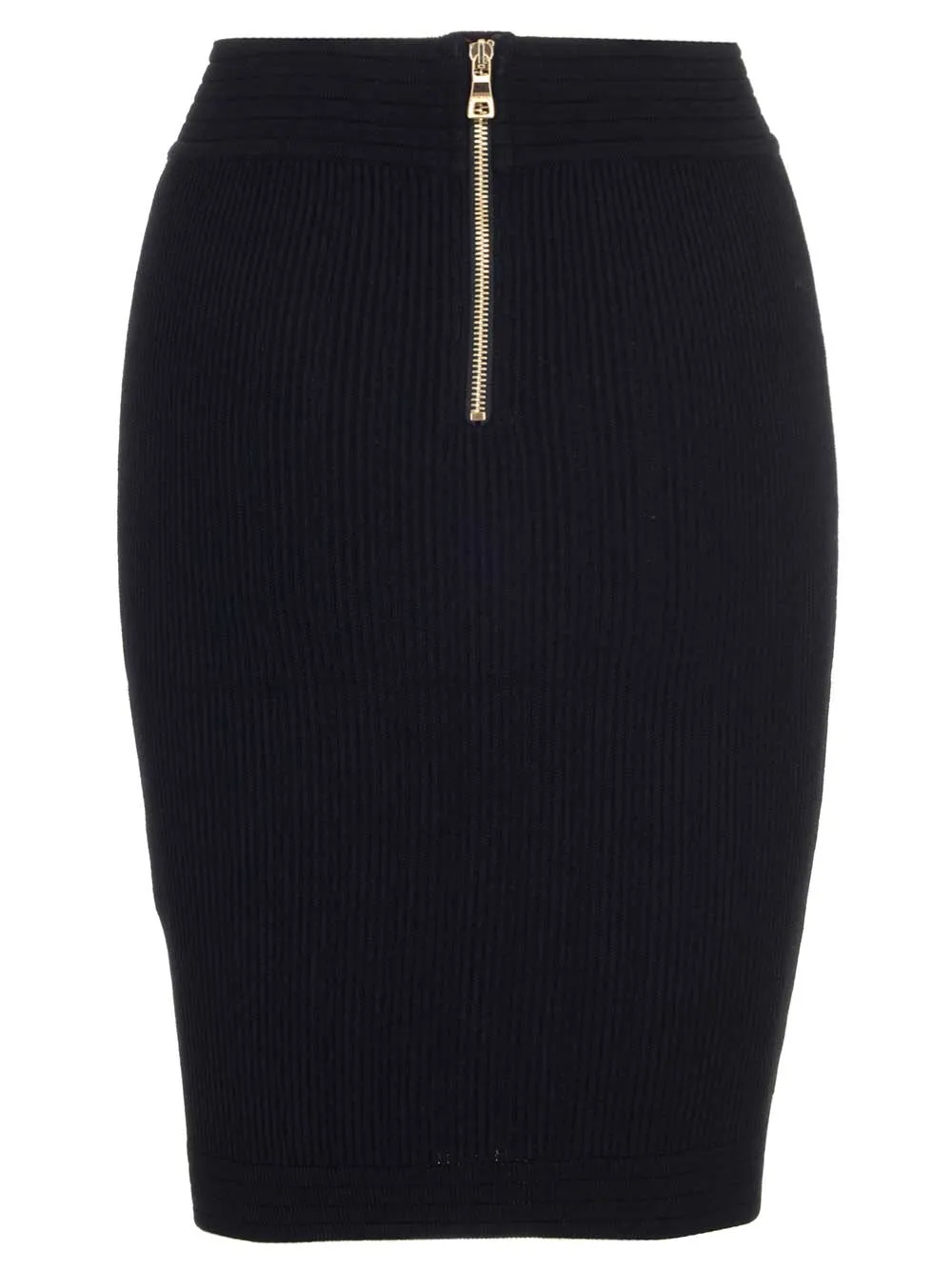 Balmain Ribbed Pencil Skirt