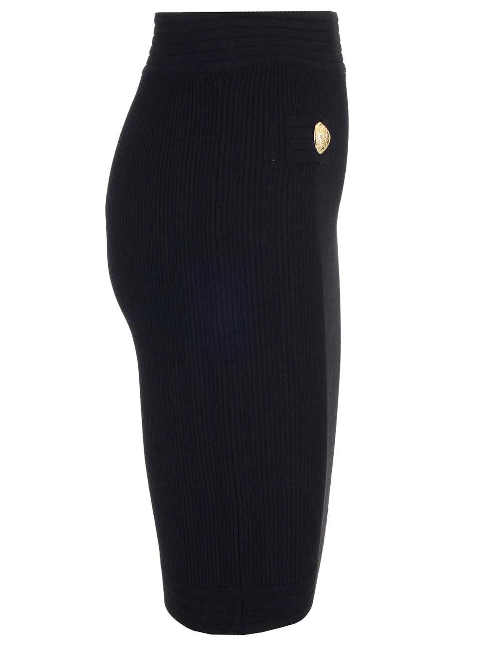 Balmain Ribbed Pencil Skirt