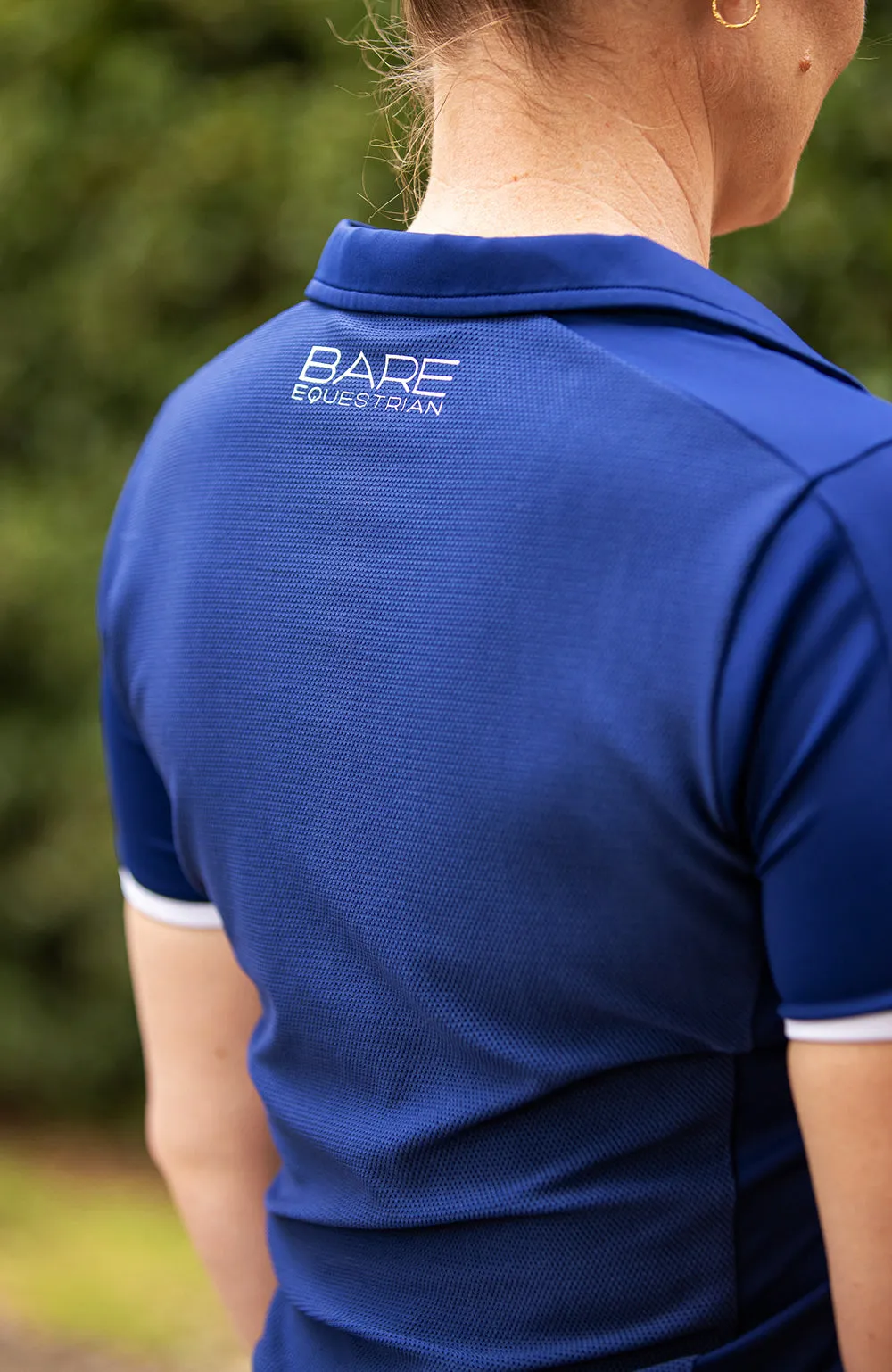 BARE Active Mesh Polo Shirt - Navy