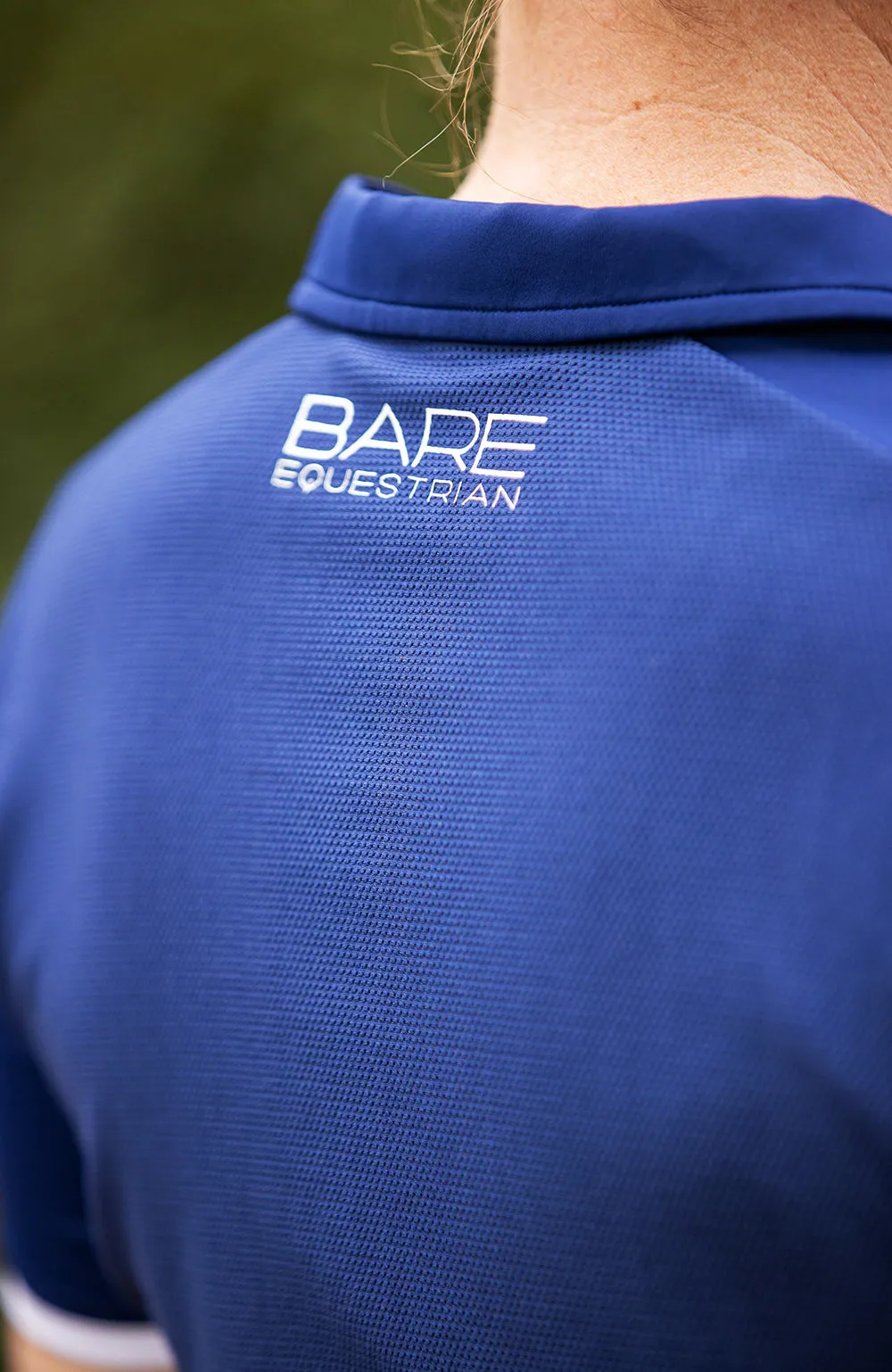 BARE Active Mesh Polo Shirt - Navy