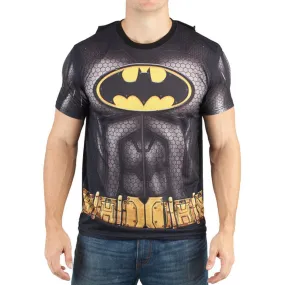 Batman Sublimated Men's Costume T-Shirt With Cape