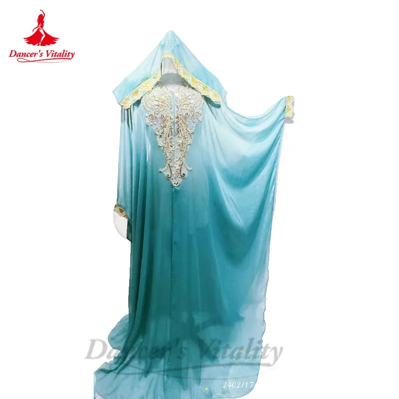 Belly Dance Coat Long Sleeve Robe Competition Clothes Tango Cha Cha Dancewear Female Adult Customsized Oriental Costumes