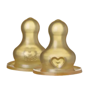 BIBS Bottle Nipple 2-pack - Fast Flow