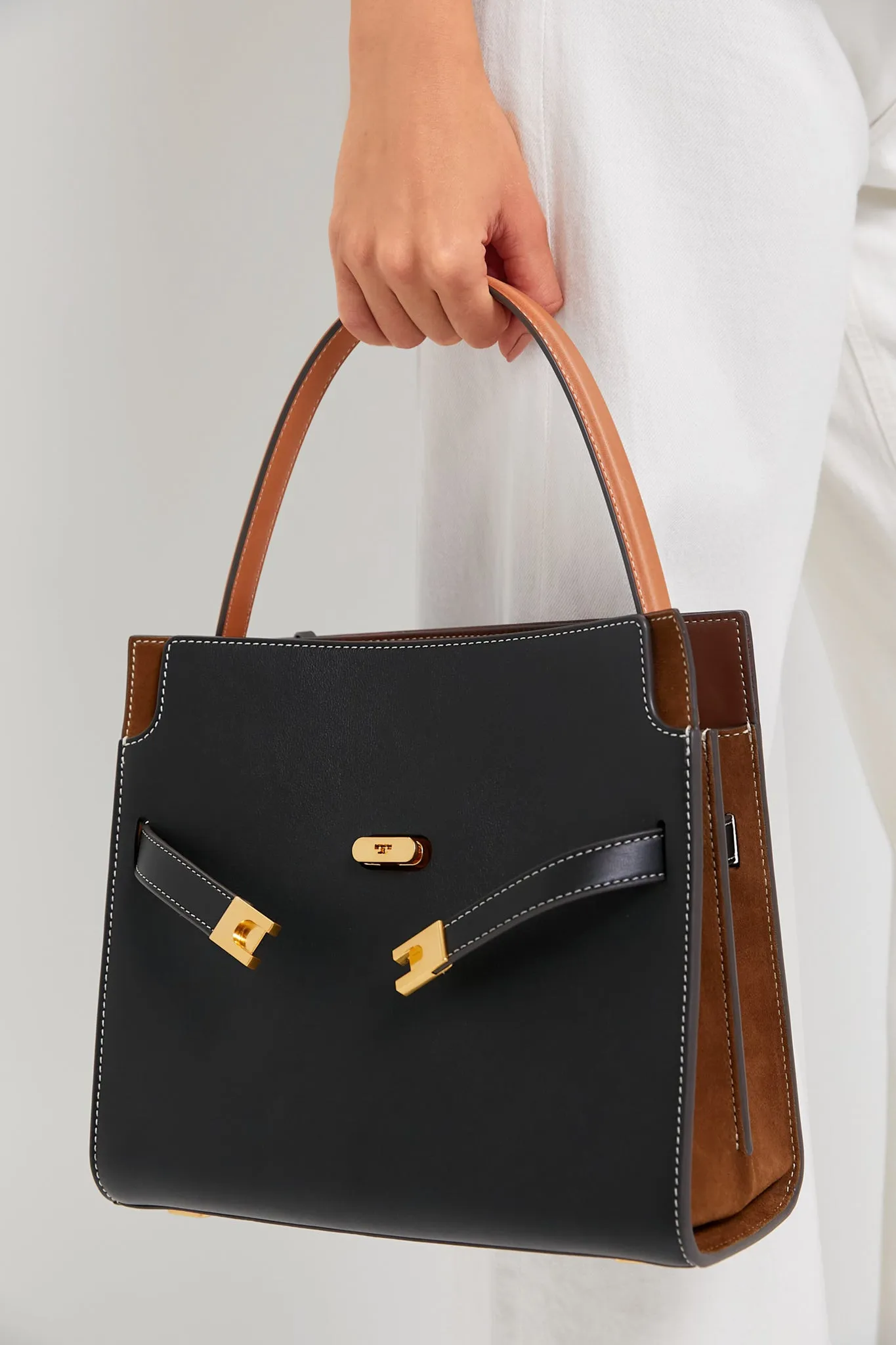 Black Lee Radziwill Small Double Bag