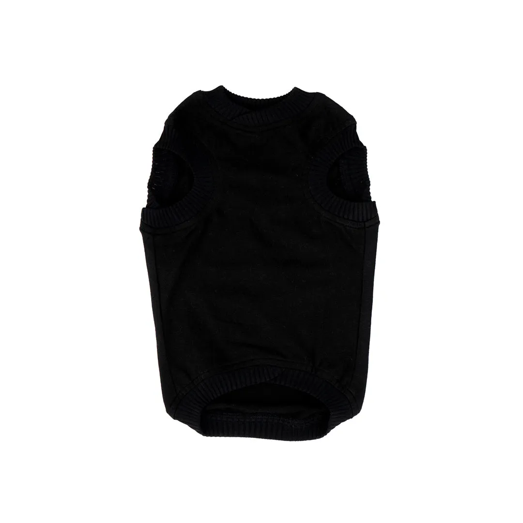 Black Plain Tank Top