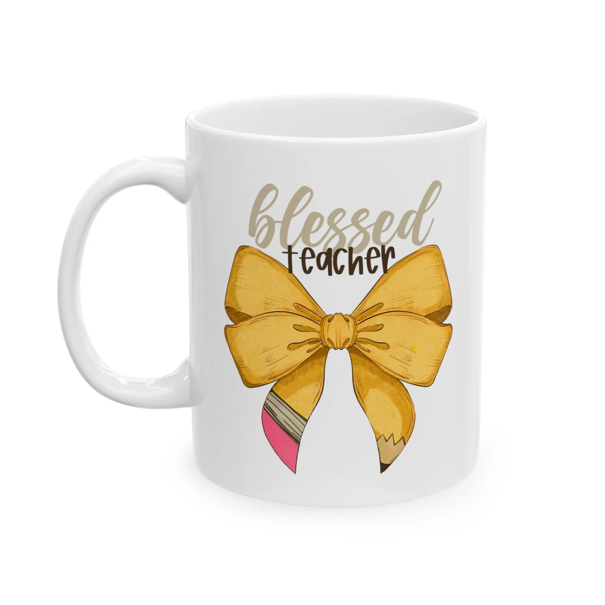 Blessed Teacher Bow 11oz Mug