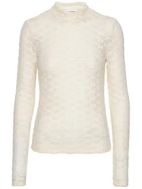 Bubble Wrap Turtleneck - Pearl