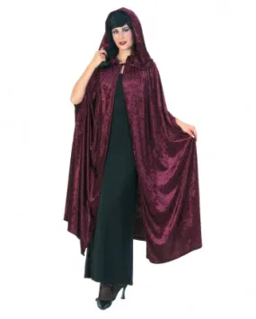 Burgundy Velvet Cape