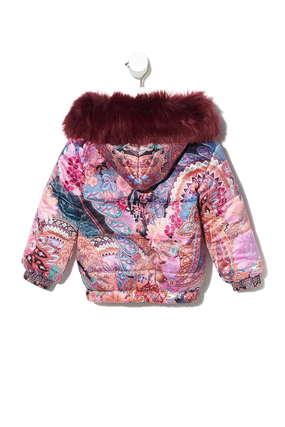 CAMILLA MAYFAIR MARY KIDS REVERSIBLE PUFFER WITH REMOVABLE FUR