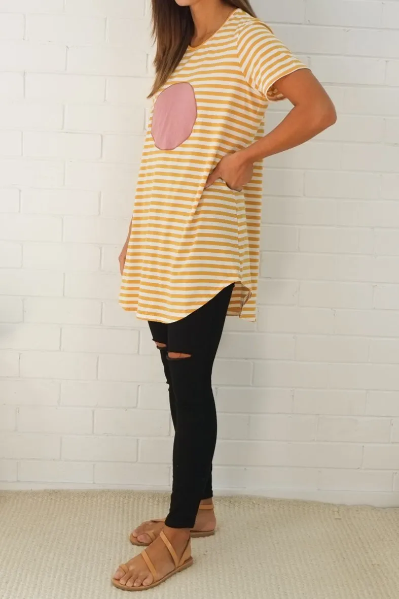 Chey Stripe Tee Dress