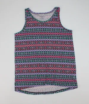 CHILDRENS PLACE PATTERNED TANK TOP 10/12Y PRE-LOVED