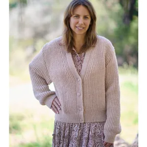 CLECKHEATON DRIFTWOOD CARDIGAN - Midlands Merino 8 ply