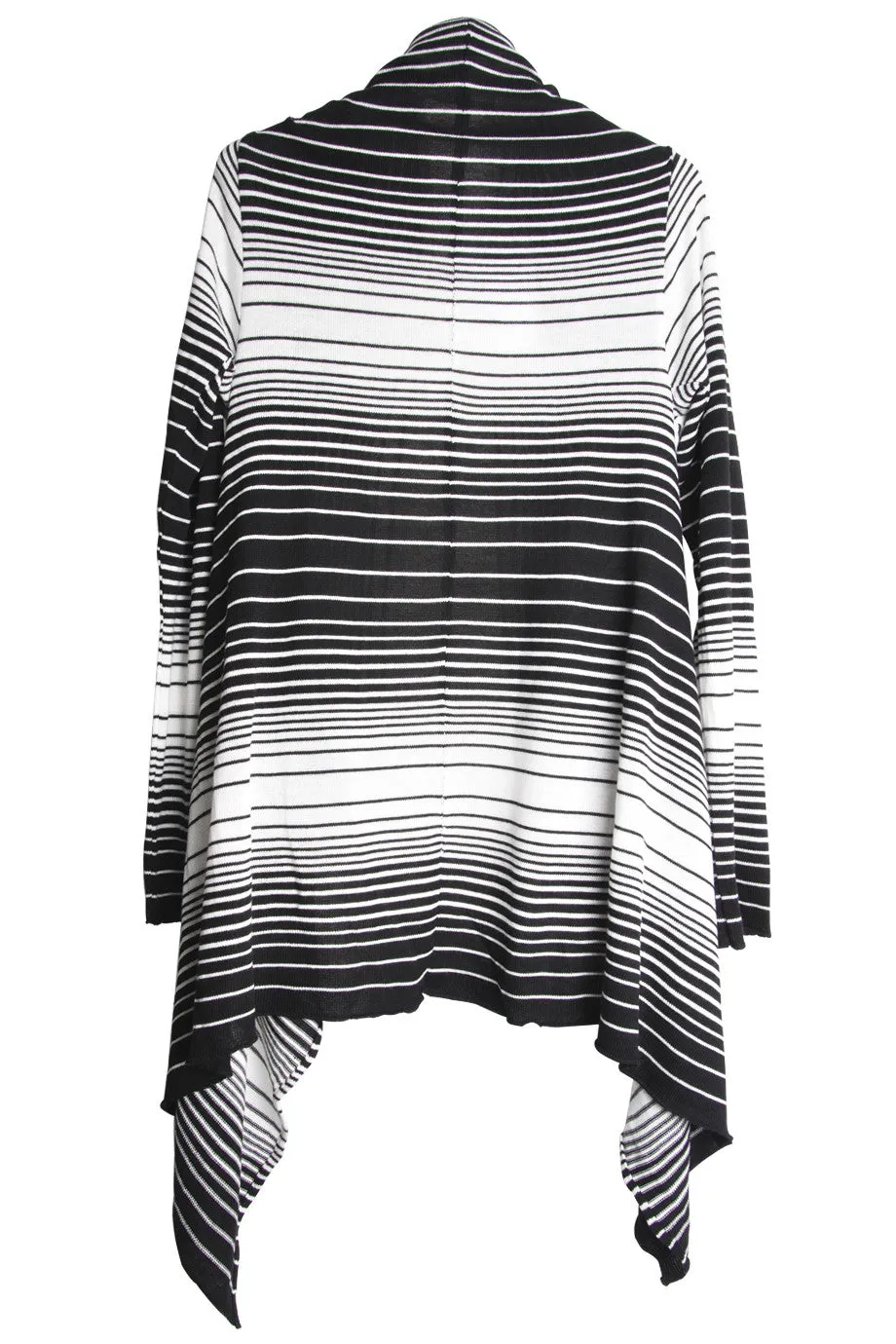 CLUBE BOSSA STRIPPED Black & White Cardigan