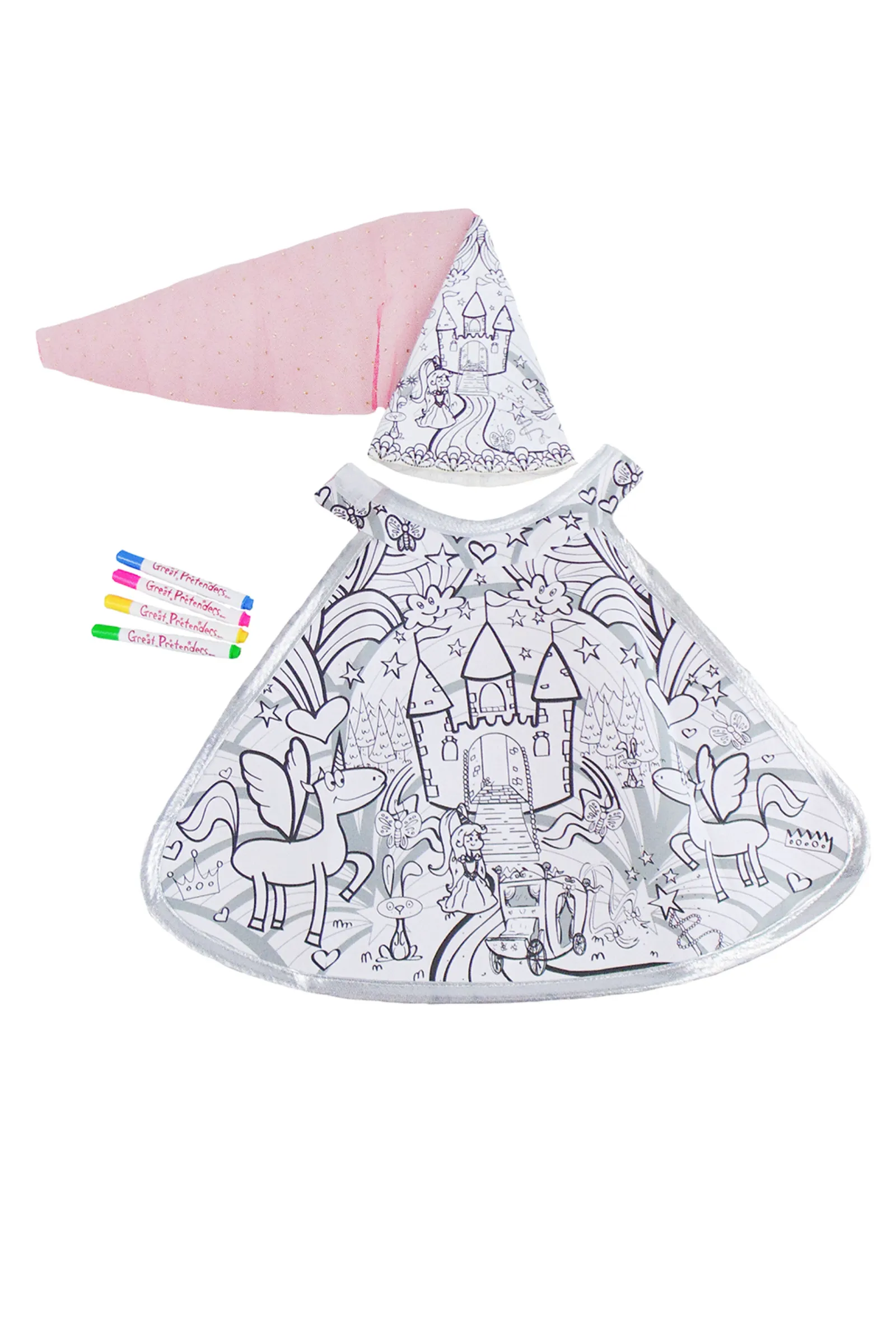 Colour-A-Princess Doll Cape/Hat