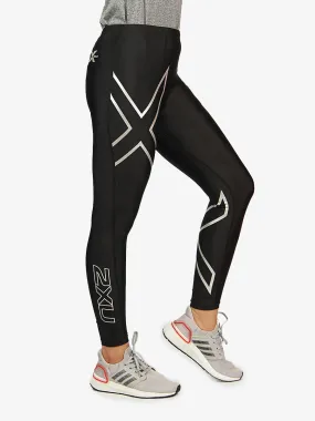 Compression Tights - 001 - Silver / Black