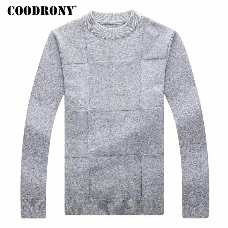 COODRONY Men's Winter Christmas Sweater Men Pullover Men Cashmere Turtleneck Pull