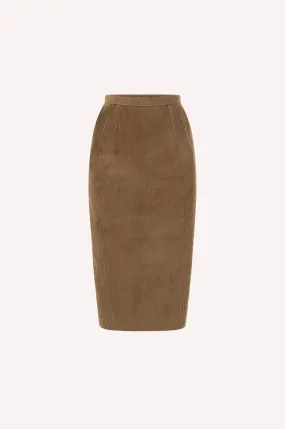 Corduroy Pencil Skirt