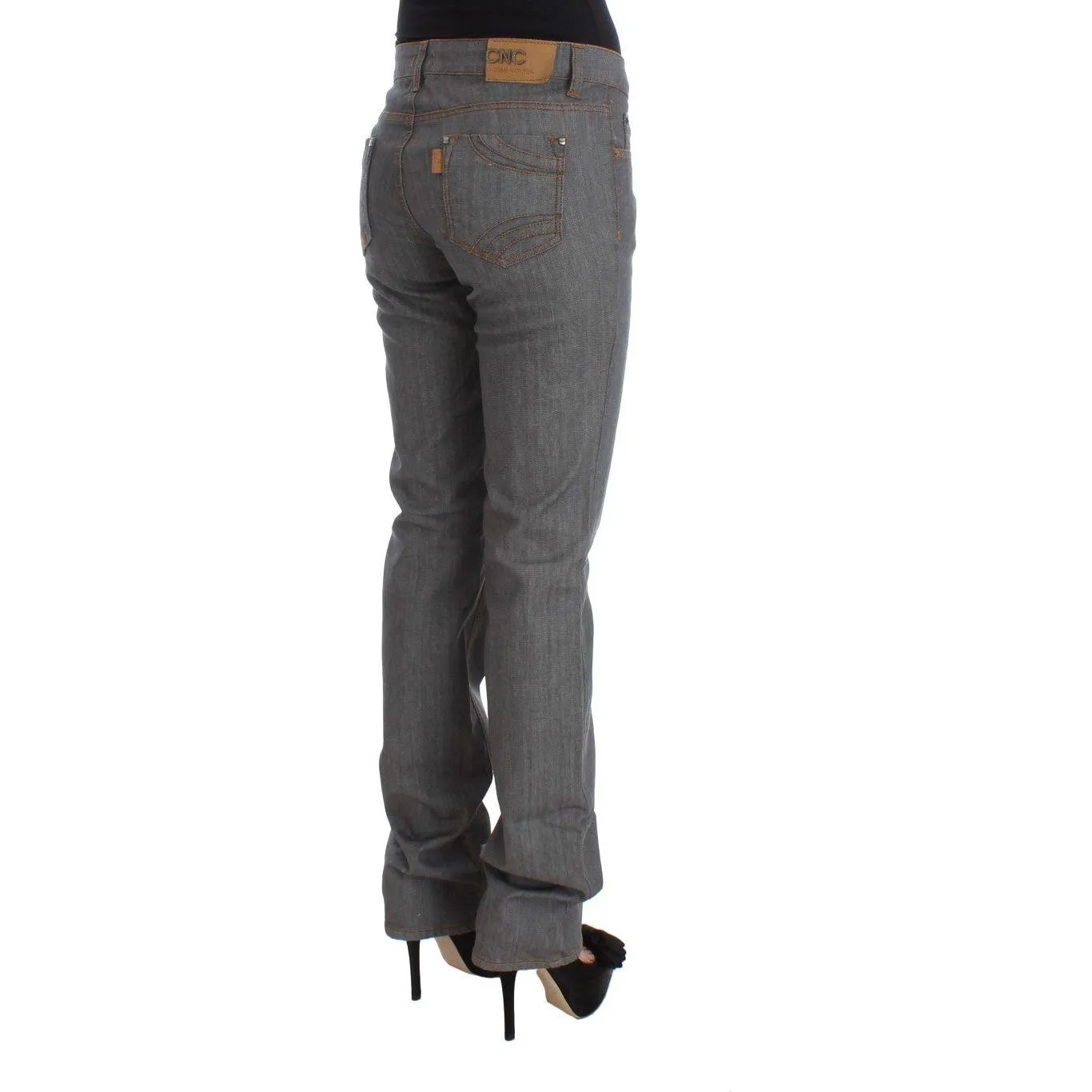 Costume National Elegant Gray Regular Fit Jeans