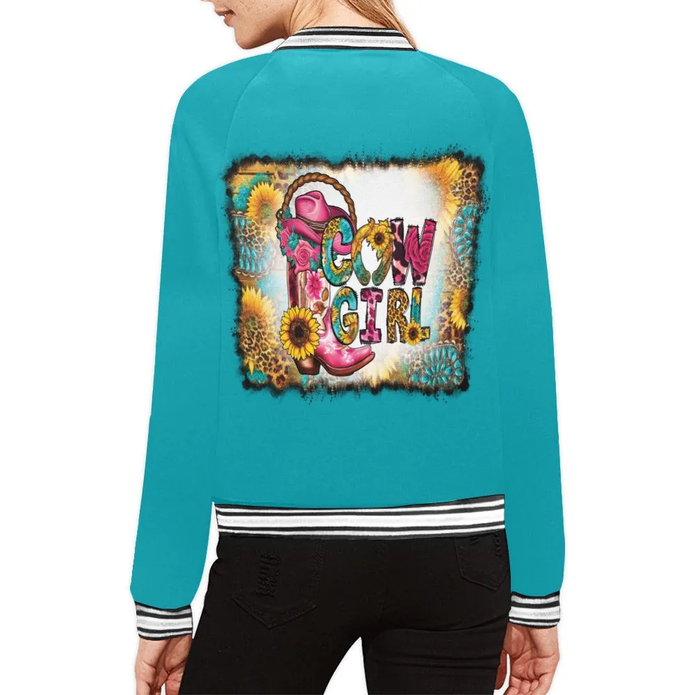 Country Cowgirl Bomber Jacket for Women