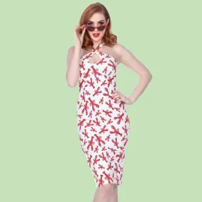 Cross My Heart Dress in Lobster Print Size 3X ~Was $79