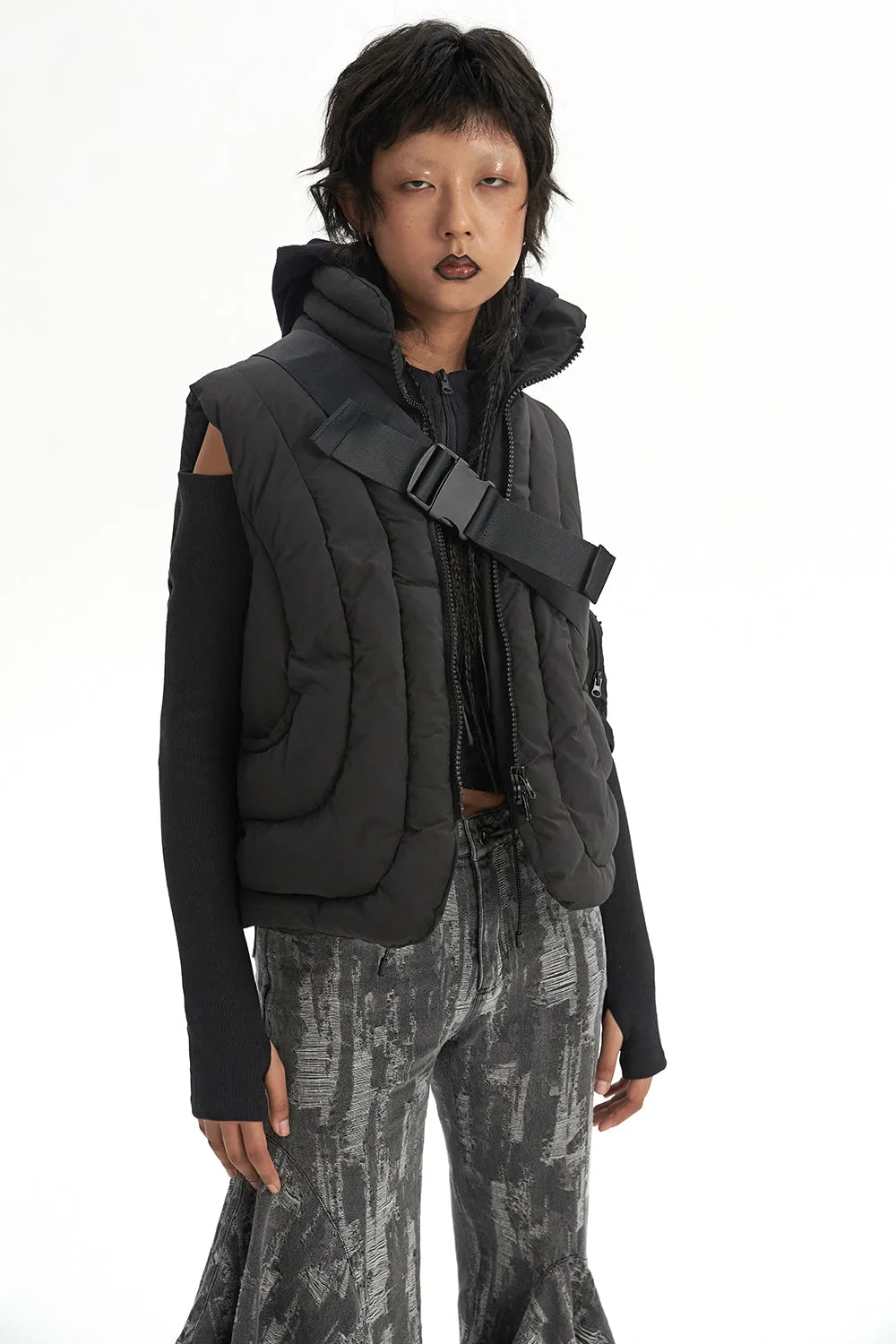 CURFEW REBEL puffer vest