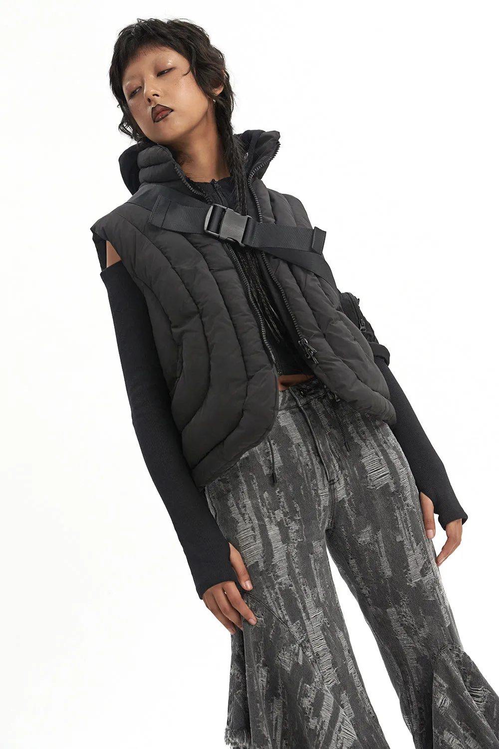 CURFEW REBEL puffer vest