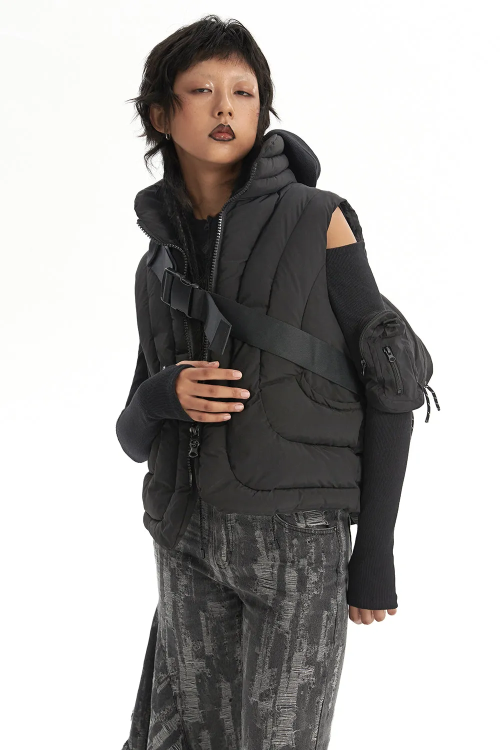 CURFEW REBEL puffer vest