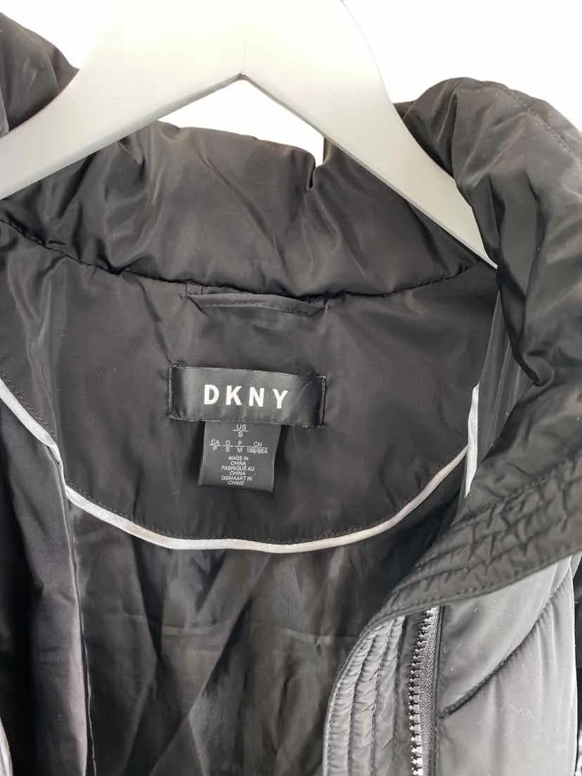 DKNY, Women's Puffer w/ Fur Trim, Black, Size S