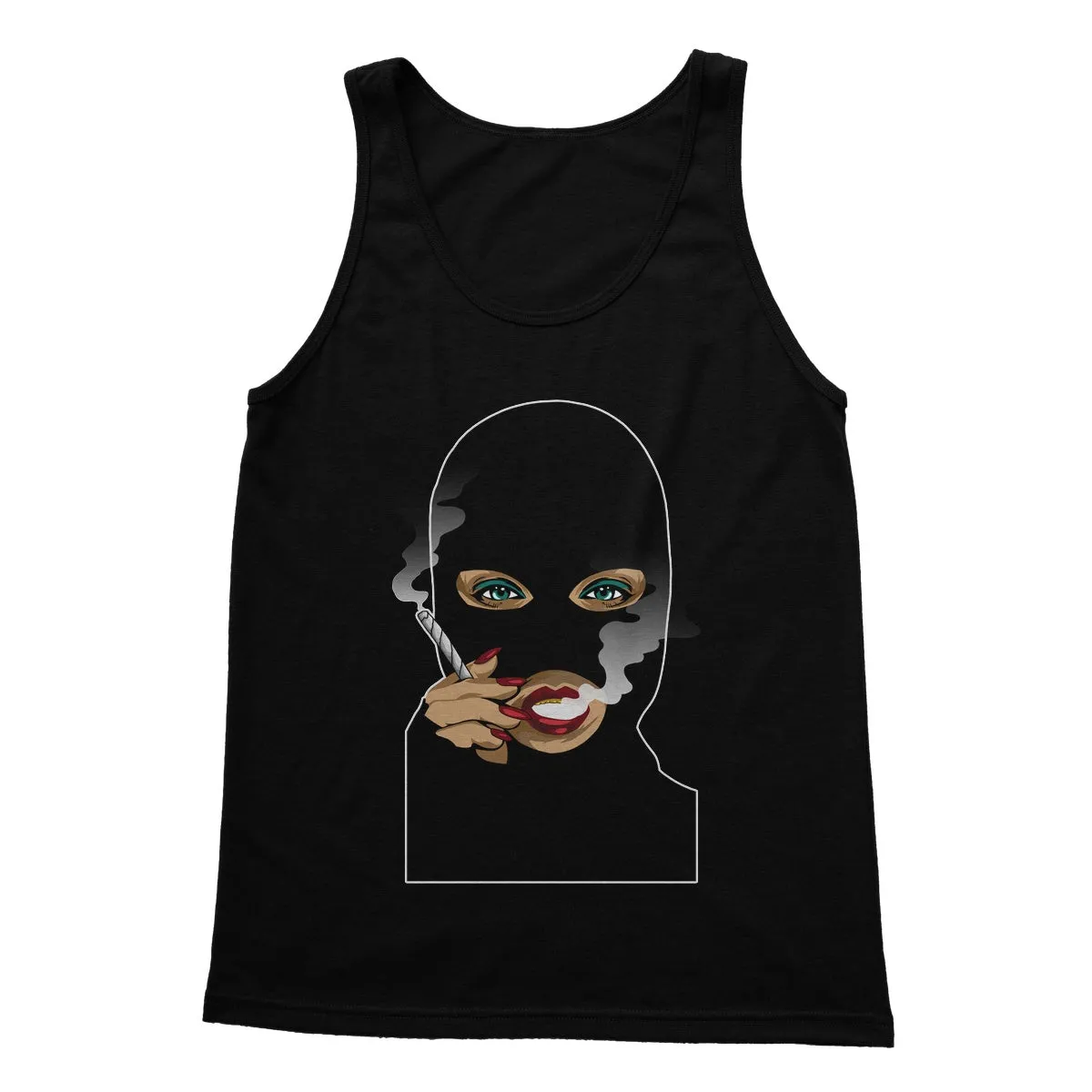 DONT KILL MY VIBE MASKED  Softstyle Tank Top