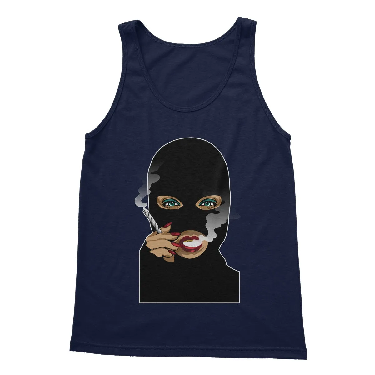 DONT KILL MY VIBE MASKED  Softstyle Tank Top