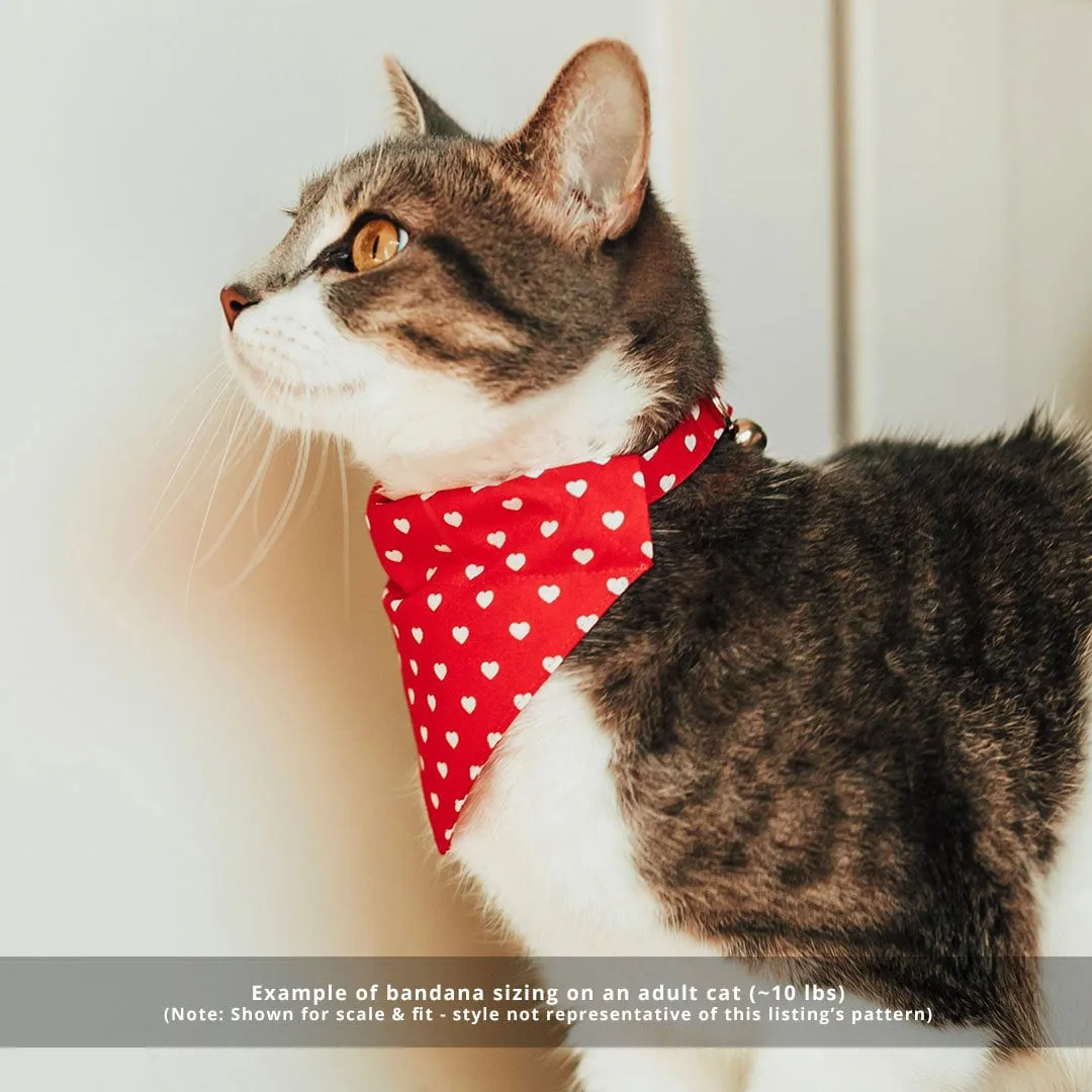 Dragon Cat Bandana - "Dragon Scales - Green" - Fantasy Bandana for Cat   Small Dog / Game of Thrones / Slide-On Over the Collar Bandana