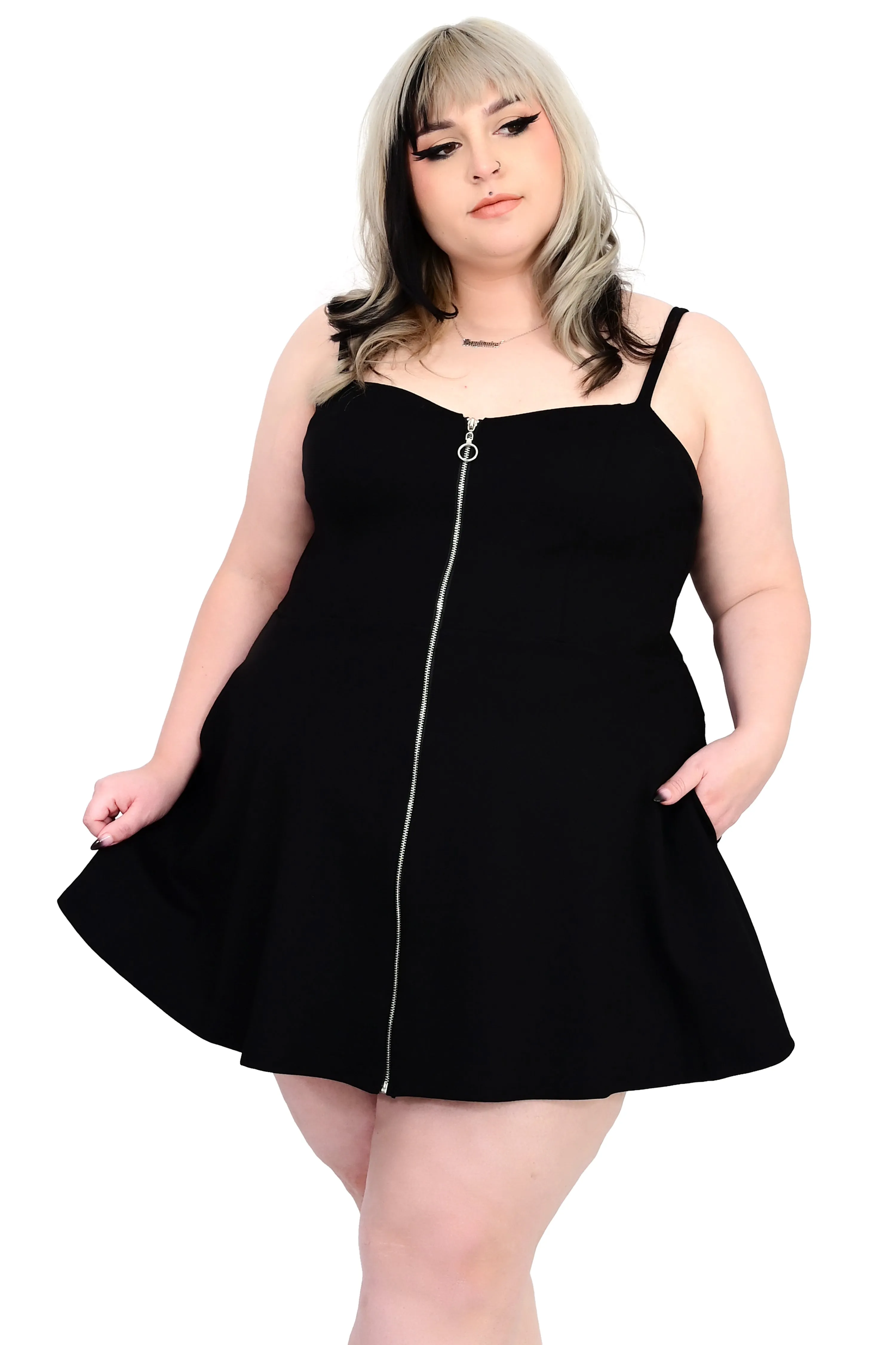 Enid Zipper Dress - No Restock - XS/S/M/4XL left!